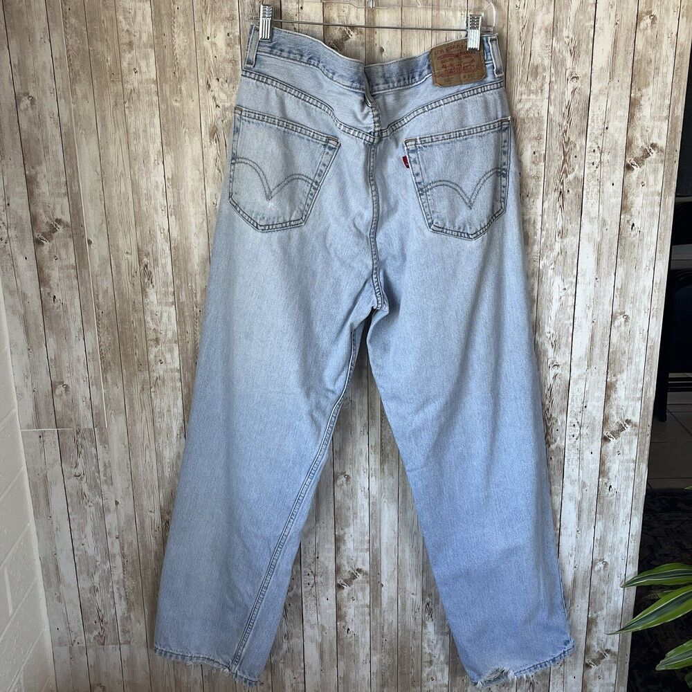 Levis 550 Relaxed Fit Jeans Mens 36x30 Light Wash Blue Denim 90's Baggy Classic - Picture 3 of 9